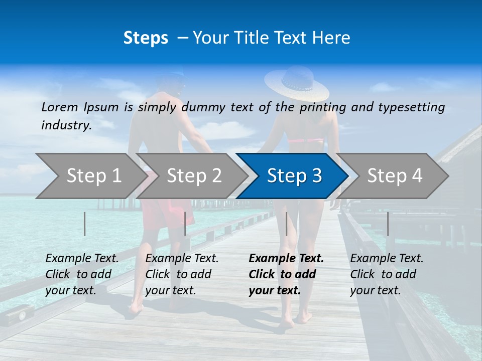 Luxury Tropical Lifestyle PowerPoint Template