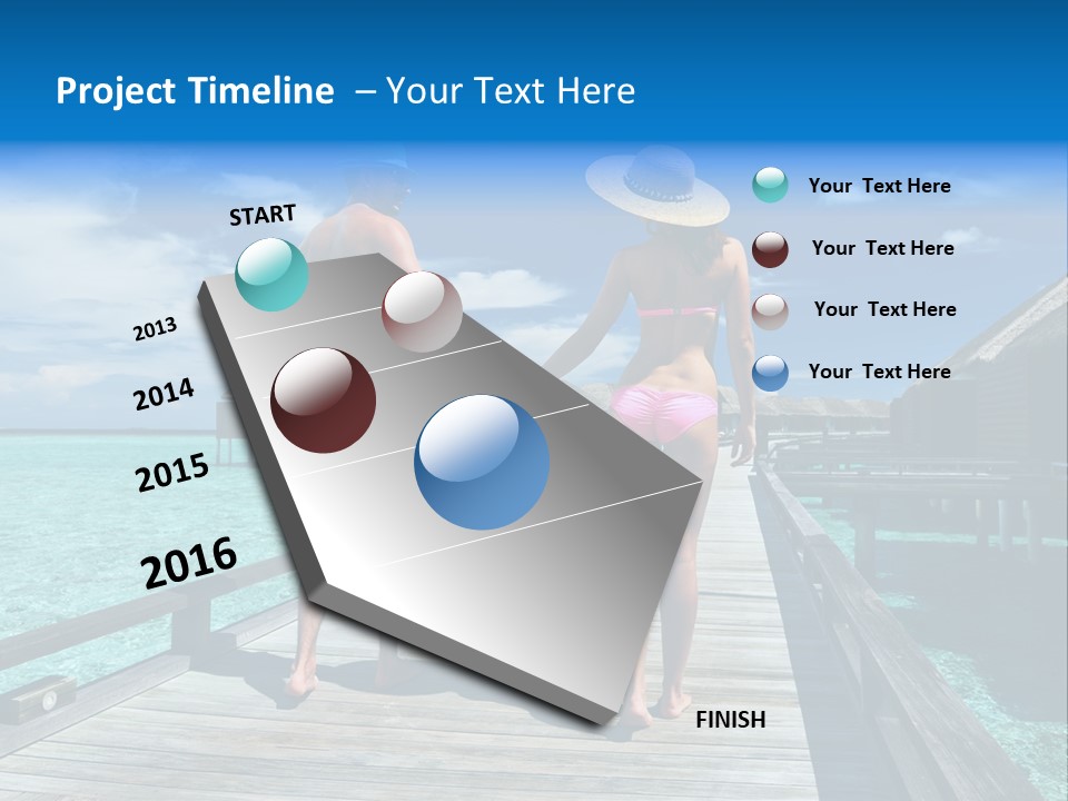 Luxury Tropical Lifestyle PowerPoint Template