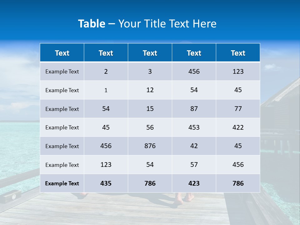 Luxury Tropical Lifestyle PowerPoint Template