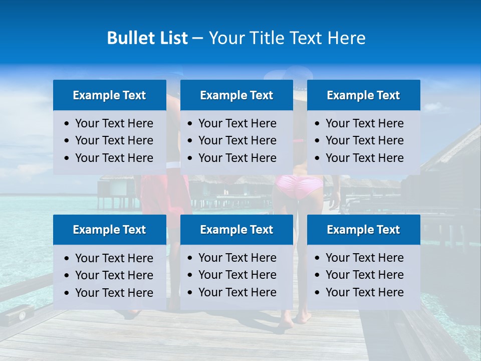 Luxury Tropical Lifestyle PowerPoint Template