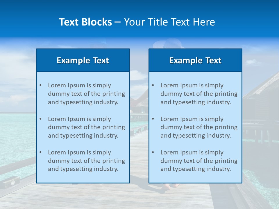 Luxury Tropical Lifestyle PowerPoint Template