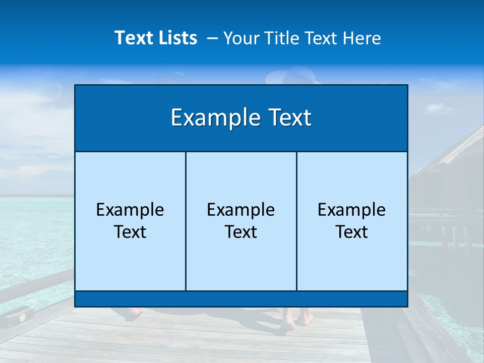 Luxury Tropical Lifestyle PowerPoint Template