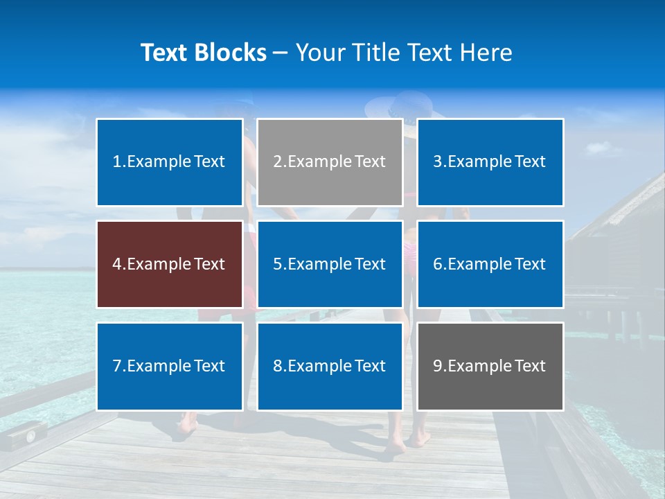 Luxury Tropical Lifestyle PowerPoint Template