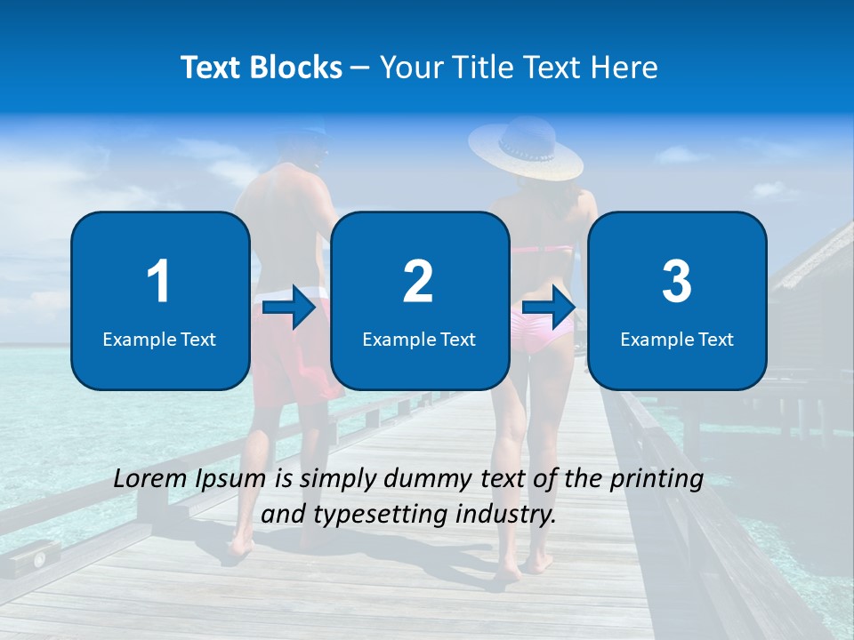 Luxury Tropical Lifestyle PowerPoint Template