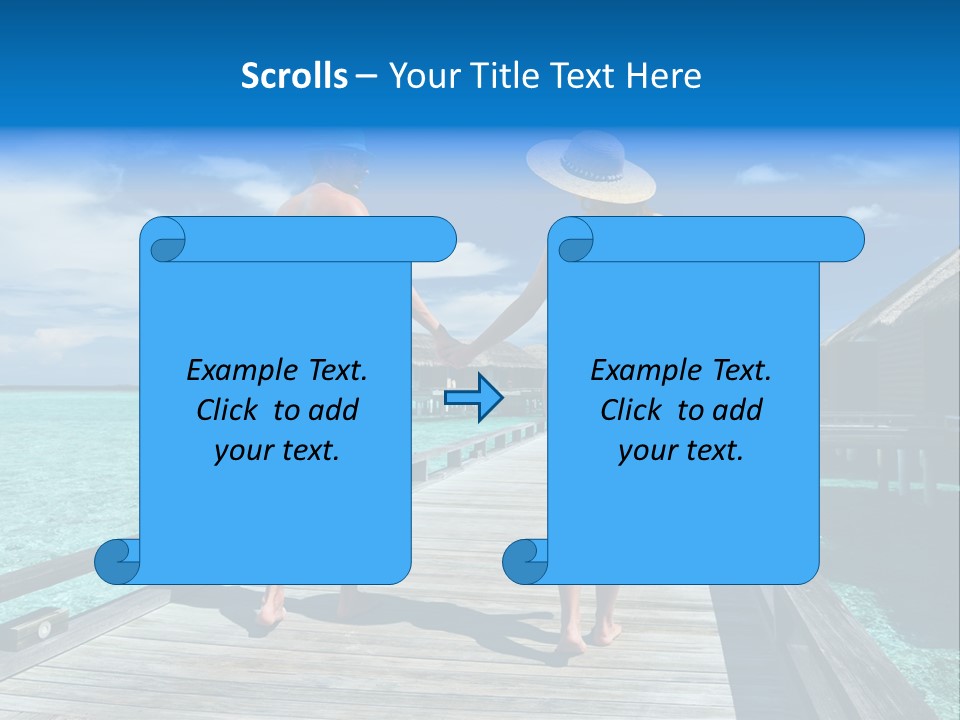 Luxury Tropical Lifestyle PowerPoint Template