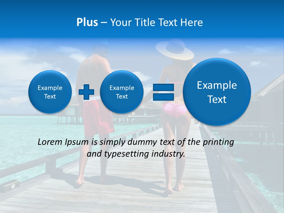 Luxury Tropical Lifestyle PowerPoint Template