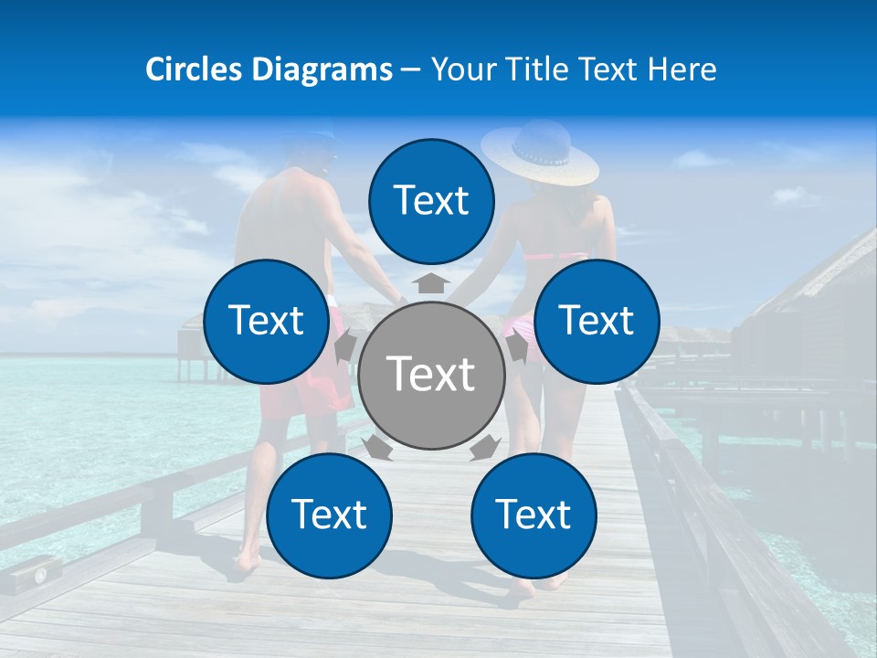 Luxury Tropical Lifestyle PowerPoint Template