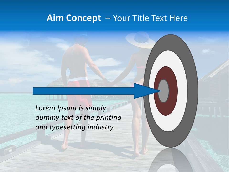 Luxury Tropical Lifestyle PowerPoint Template