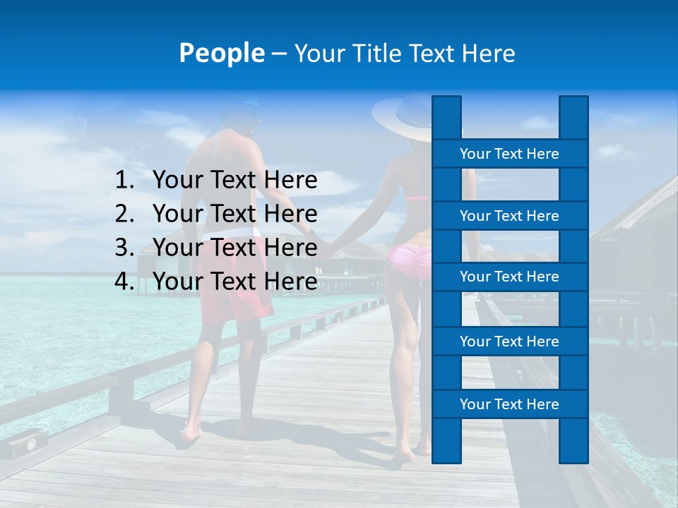 Luxury Tropical Lifestyle PowerPoint Template