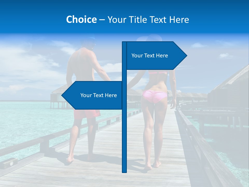 Luxury Tropical Lifestyle PowerPoint Template