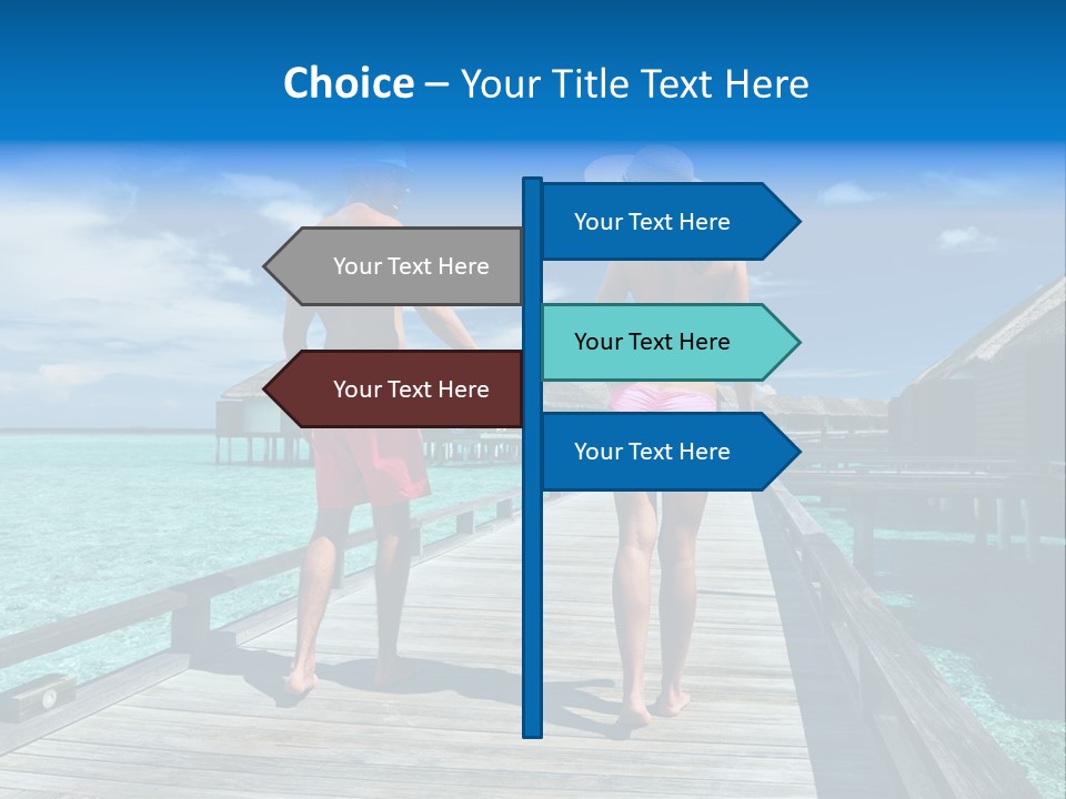 Luxury Tropical Lifestyle PowerPoint Template