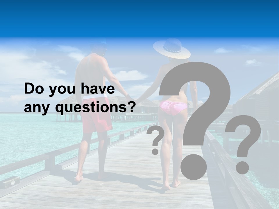 Luxury Tropical Lifestyle PowerPoint Template