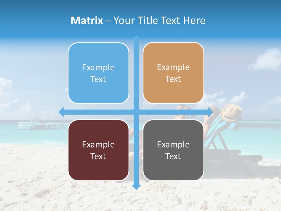 Tranquil Tourism Blue PowerPoint Template