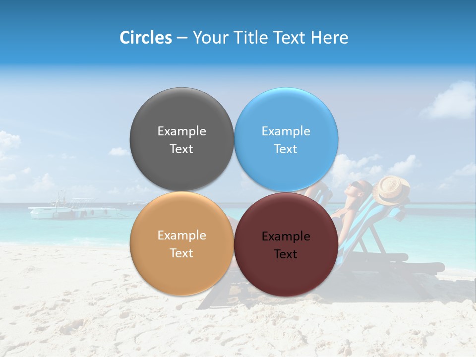Tranquil Tourism Blue PowerPoint Template