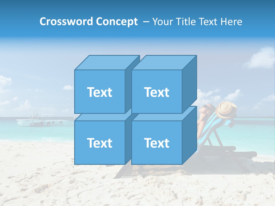 Tranquil Tourism Blue PowerPoint Template