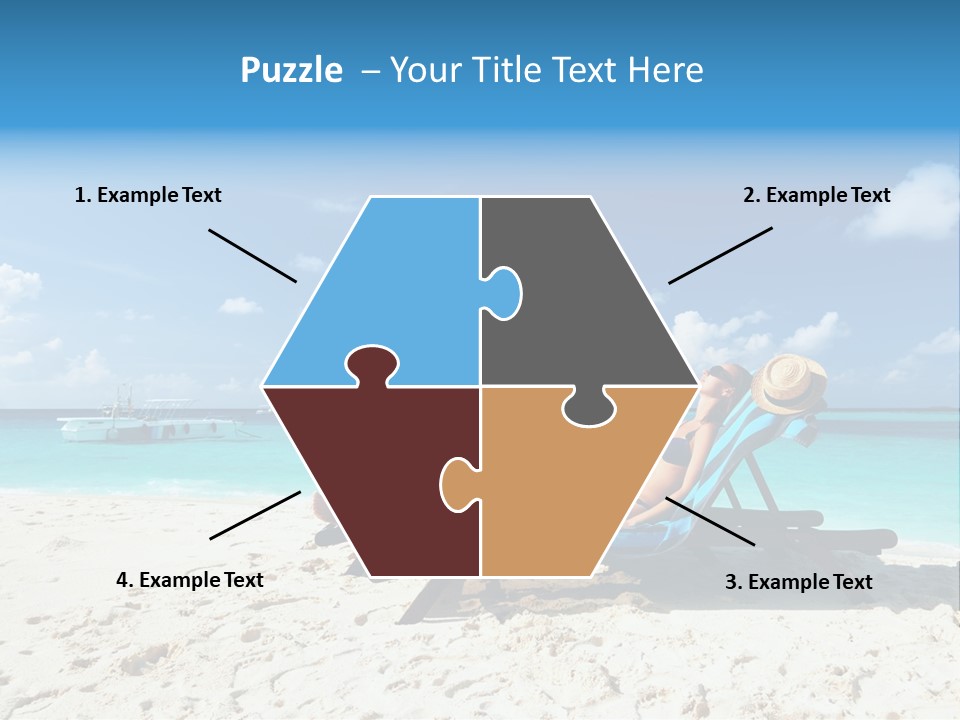 Tranquil Tourism Blue PowerPoint Template