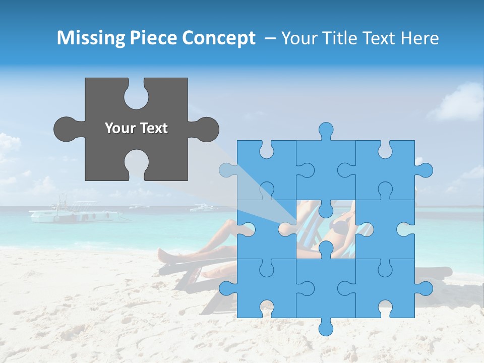 Tranquil Tourism Blue PowerPoint Template