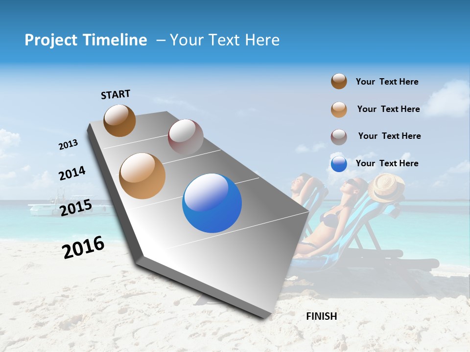Tranquil Tourism Blue PowerPoint Template