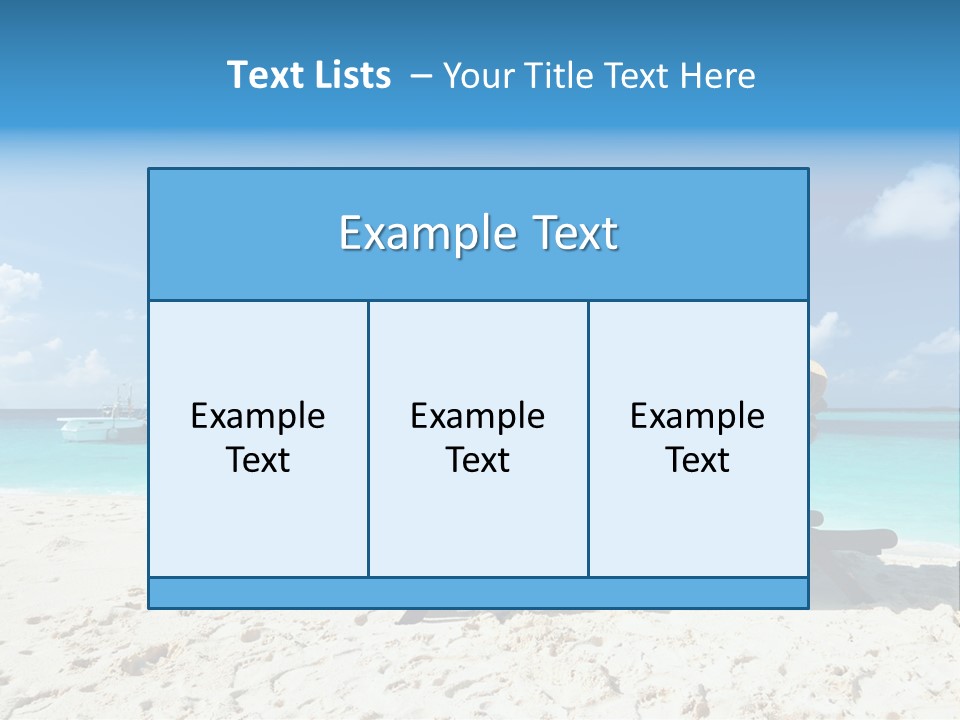 Tranquil Tourism Blue PowerPoint Template