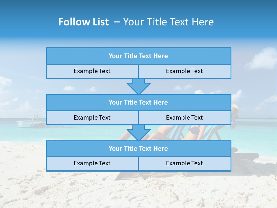 Tranquil Tourism Blue PowerPoint Template