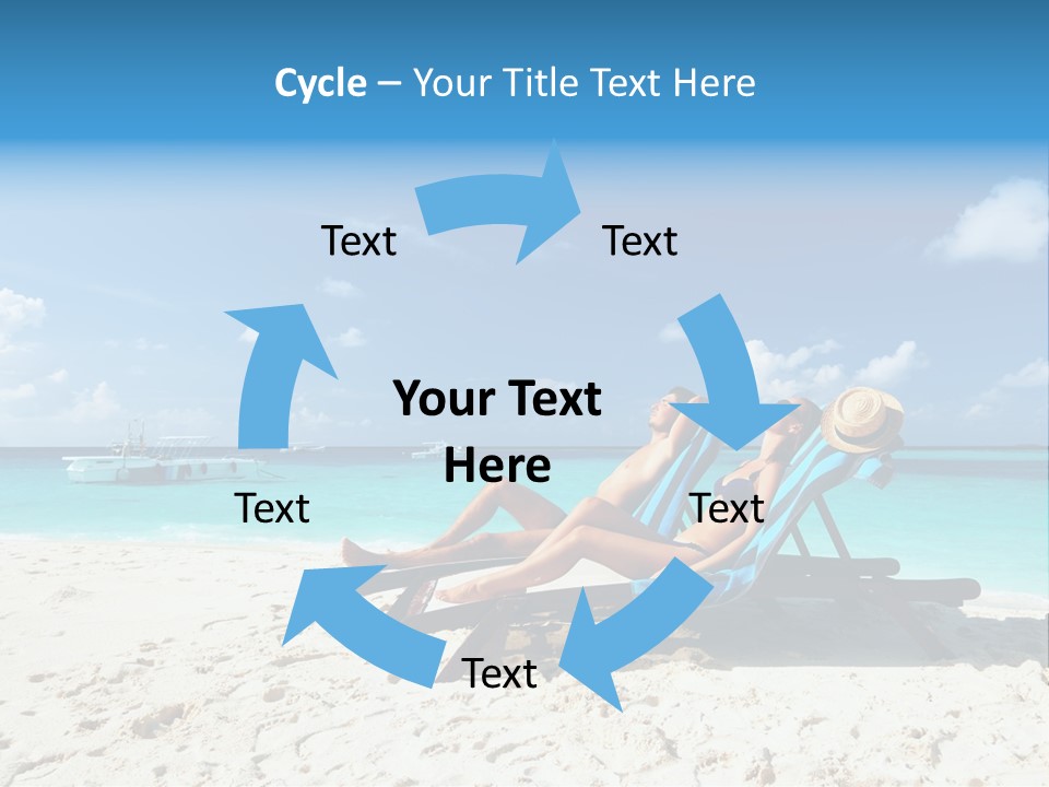 Tranquil Tourism Blue PowerPoint Template