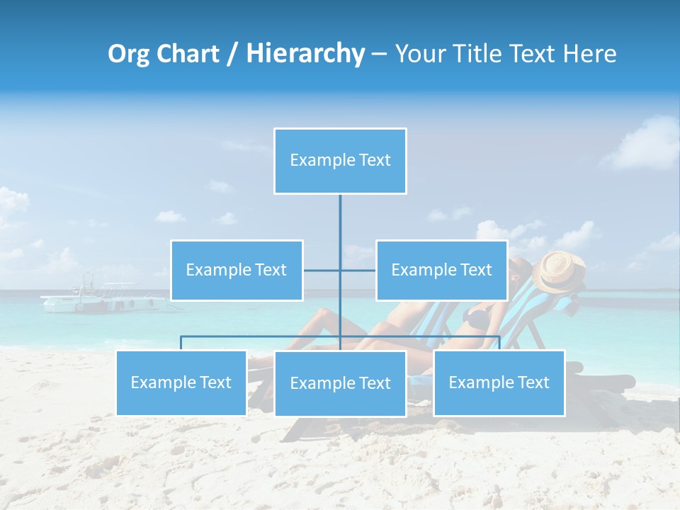 Tranquil Tourism Blue PowerPoint Template