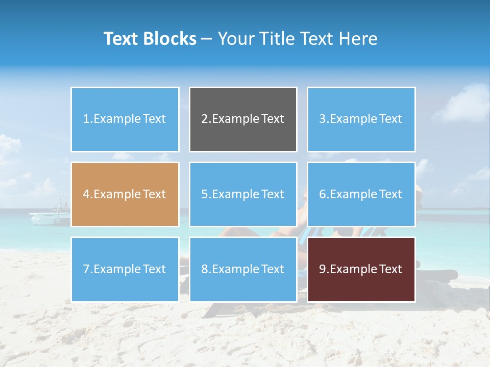 Tranquil Tourism Blue PowerPoint Template