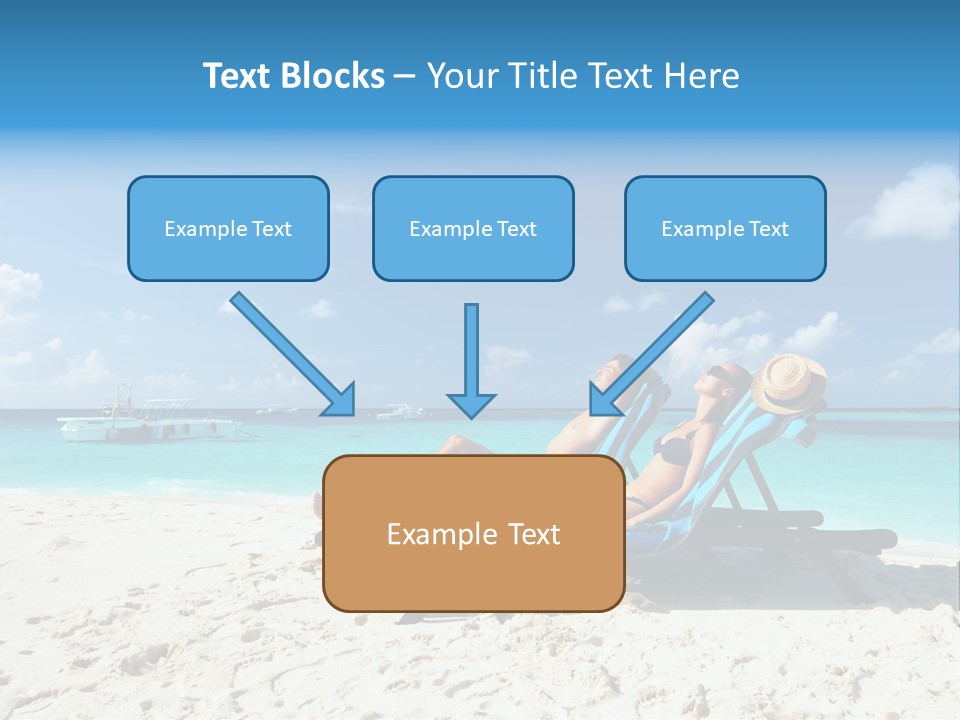 Tranquil Tourism Blue PowerPoint Template