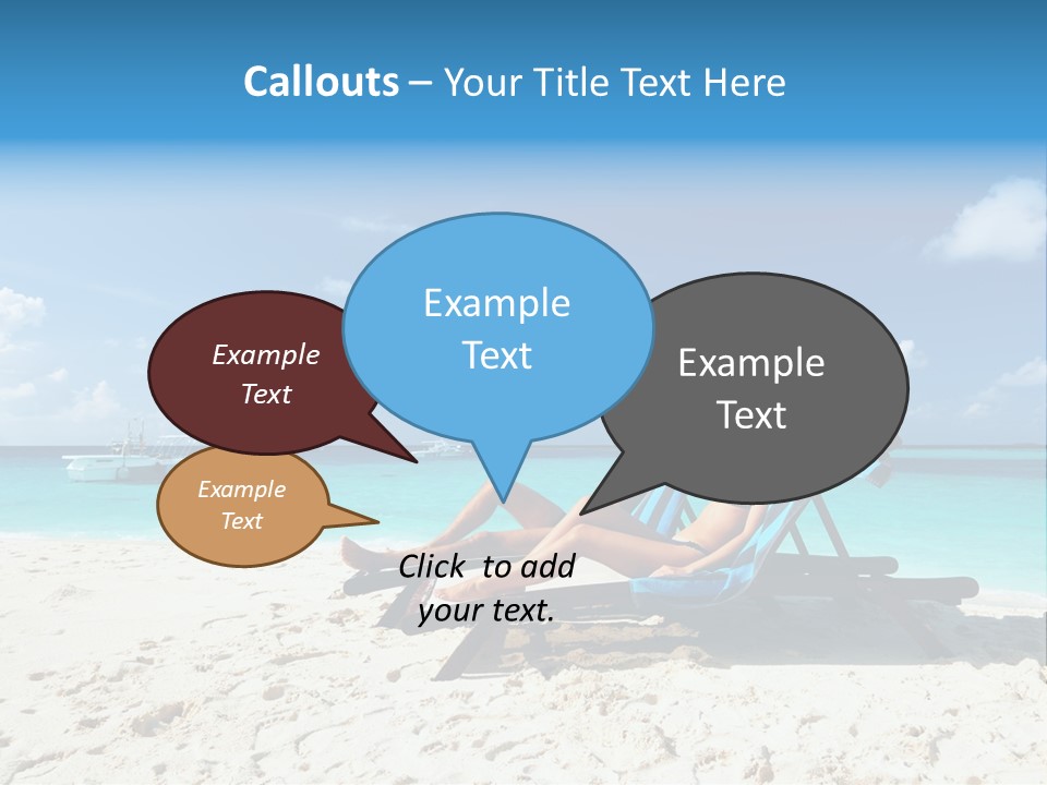 Tranquil Tourism Blue PowerPoint Template