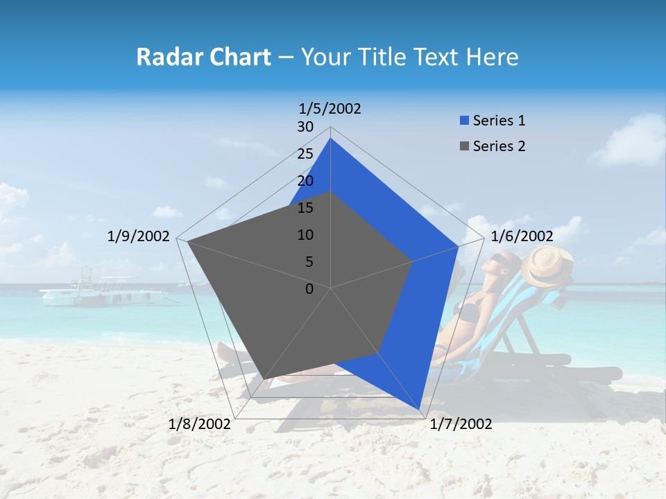 Tranquil Tourism Blue PowerPoint Template