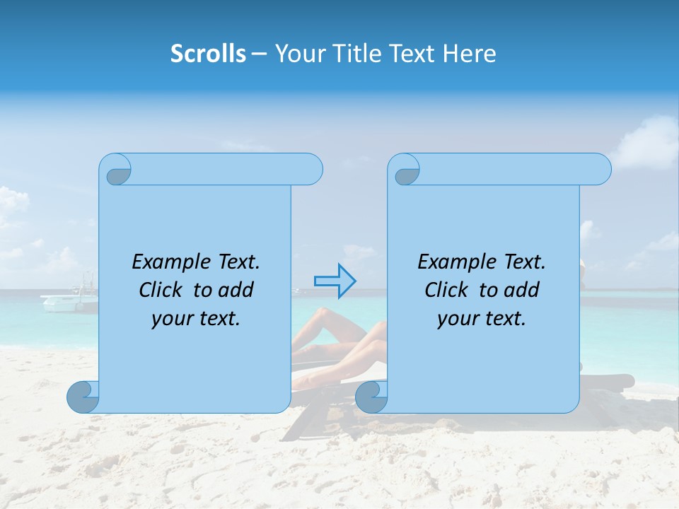Tranquil Tourism Blue PowerPoint Template