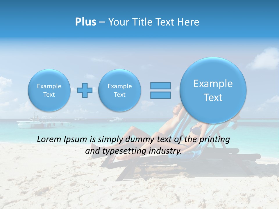 Tranquil Tourism Blue PowerPoint Template