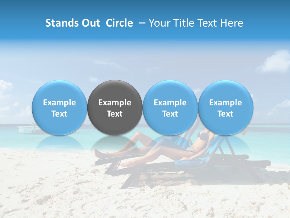 Tranquil Tourism Blue PowerPoint Template