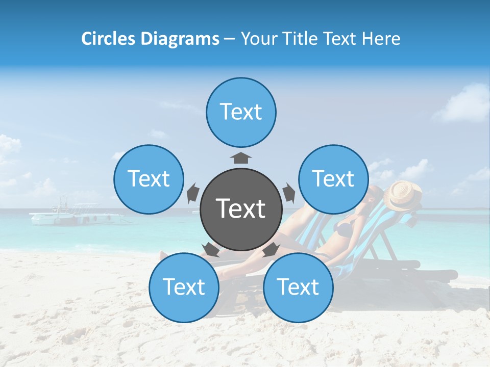 Tranquil Tourism Blue PowerPoint Template