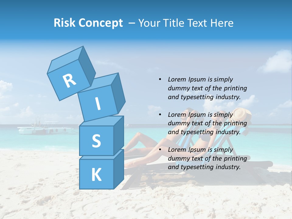 Tranquil Tourism Blue PowerPoint Template