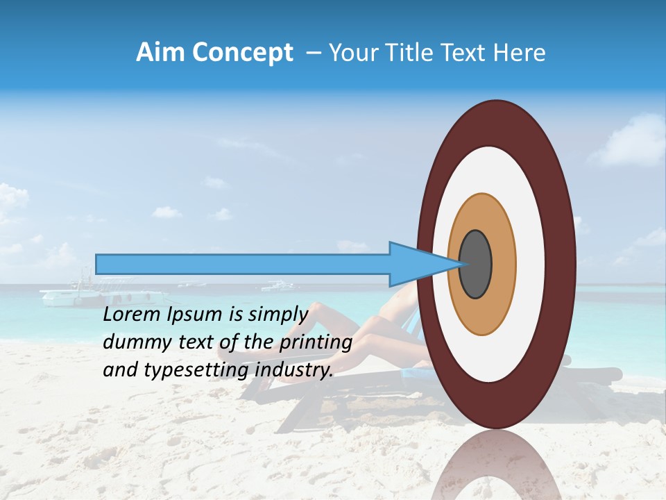 Tranquil Tourism Blue PowerPoint Template