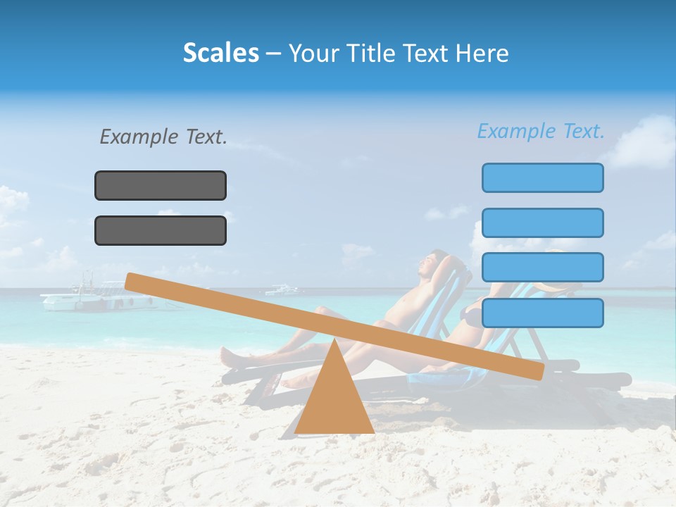 Tranquil Tourism Blue PowerPoint Template
