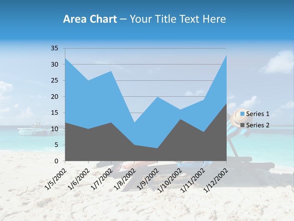 Tranquil Tourism Blue PowerPoint Template