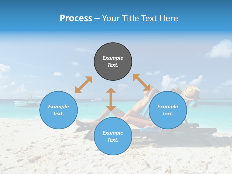 Tranquil Tourism Blue PowerPoint Template