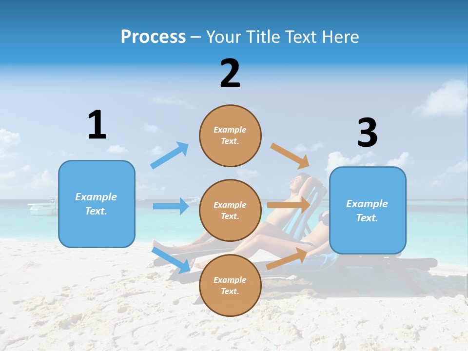 Tranquil Tourism Blue PowerPoint Template