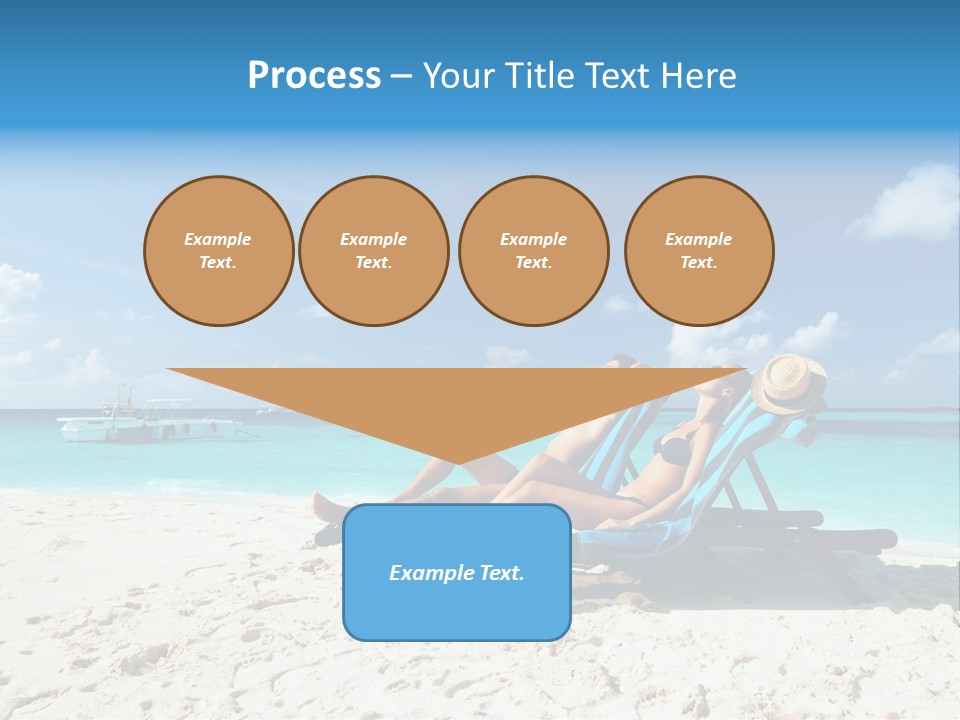 Tranquil Tourism Blue PowerPoint Template