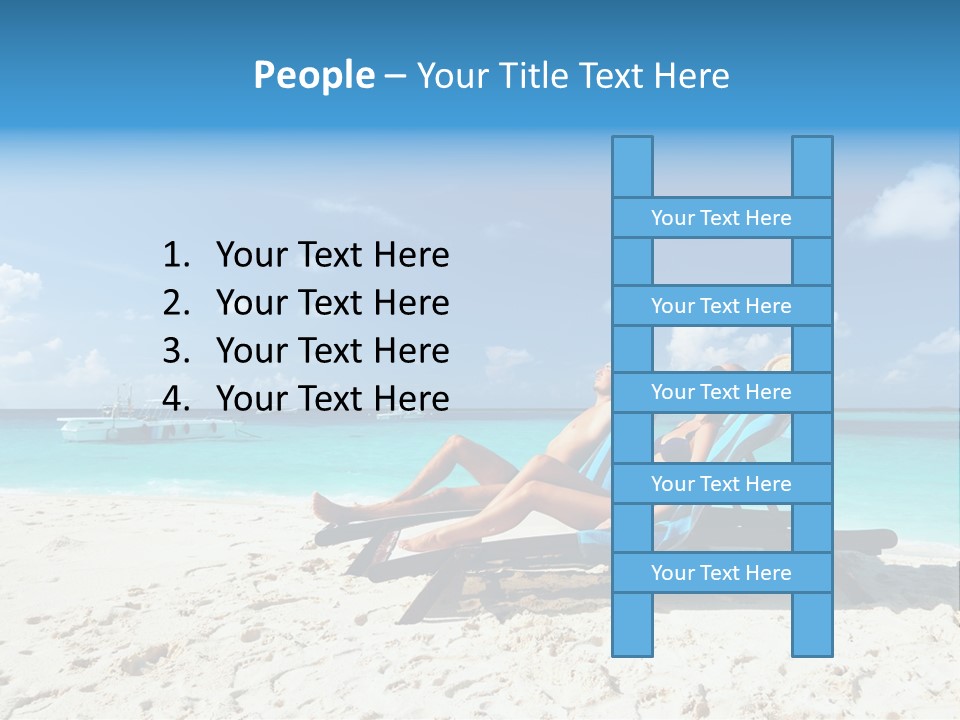 Tranquil Tourism Blue PowerPoint Template