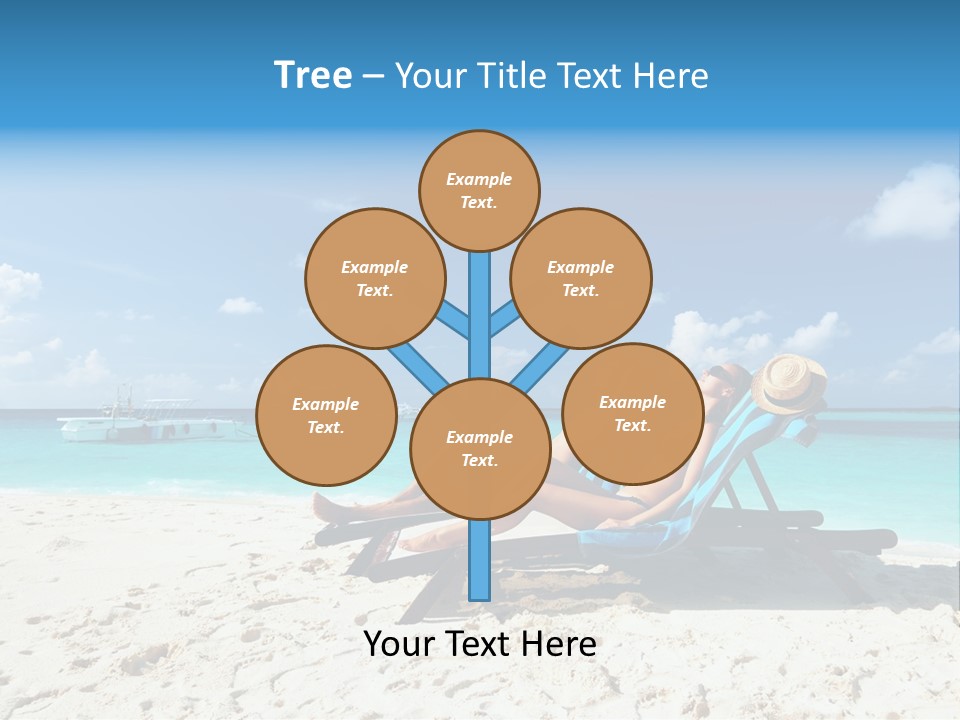 Tranquil Tourism Blue PowerPoint Template