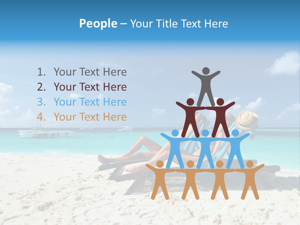 Tranquil Tourism Blue PowerPoint Template