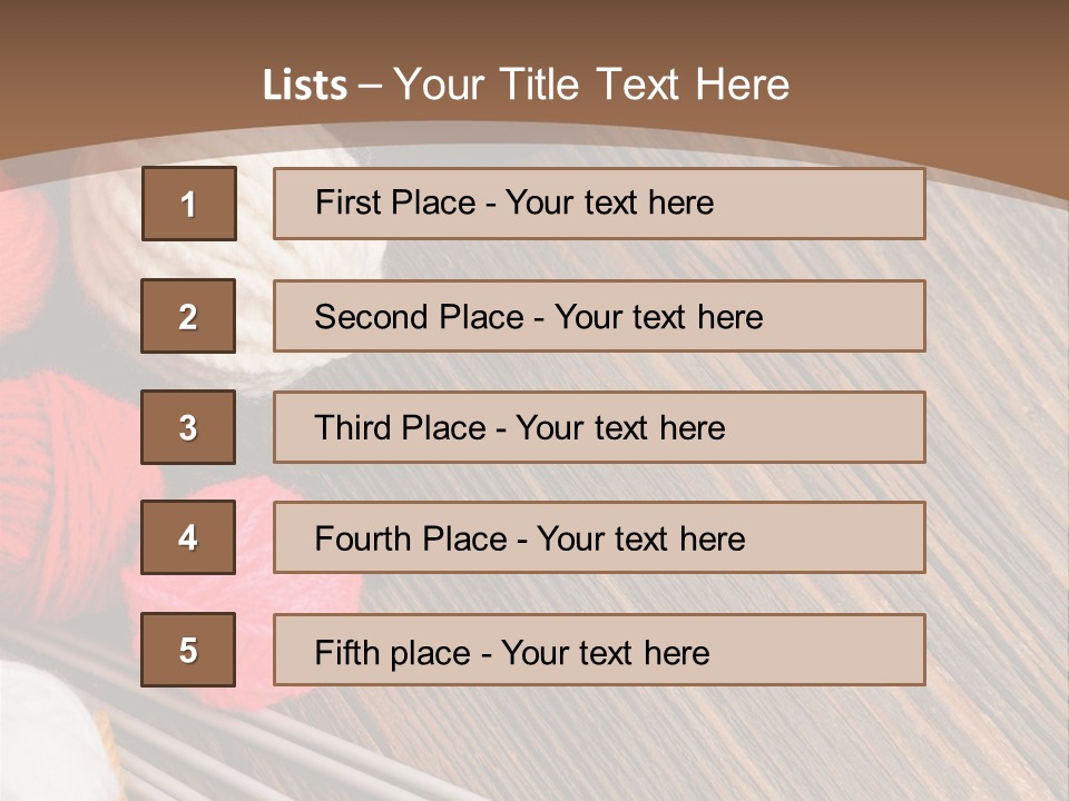 Space Needlework Textile PowerPoint Template