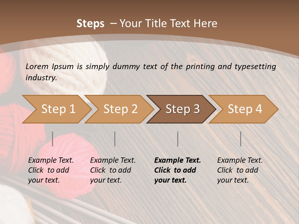 Space Needlework Textile PowerPoint Template