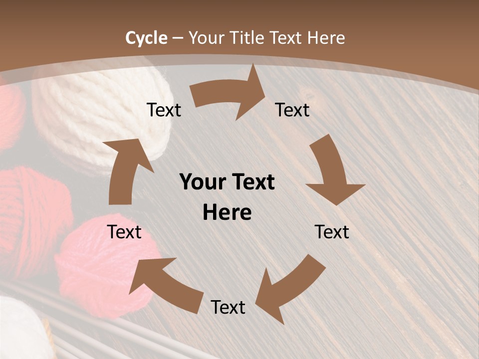 Space Needlework Textile PowerPoint Template