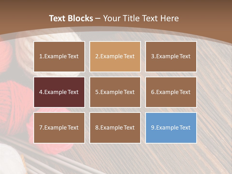 Space Needlework Textile PowerPoint Template