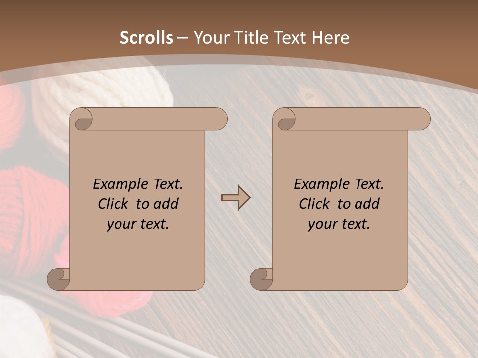 Space Needlework Textile PowerPoint Template
