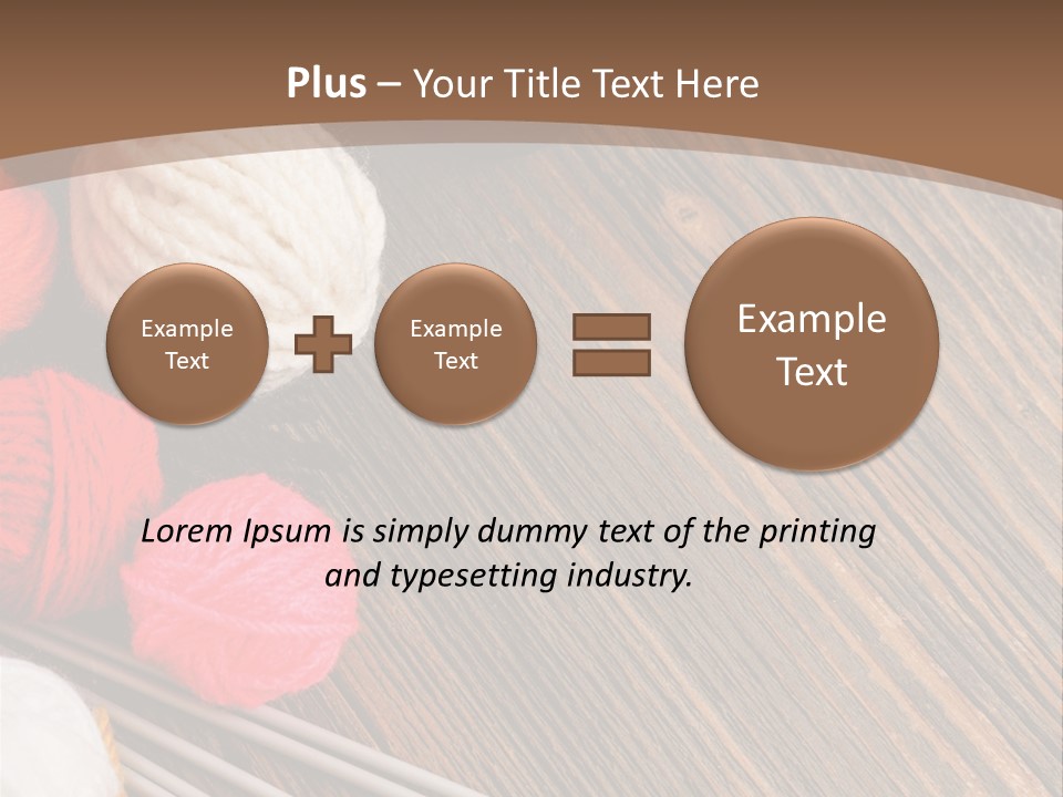 Space Needlework Textile PowerPoint Template
